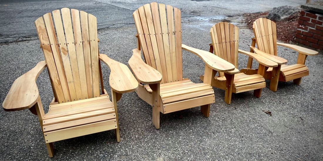 Adirondack Chairs, Adirondack, custom made, custommade, woodworking, jvinteriorsnh, JV Interiors NH, JV Interiors, New Hampshire, NH